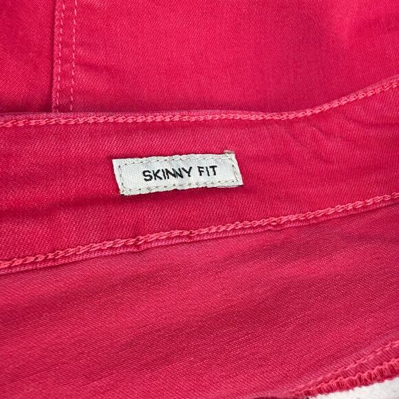 Judy Blue Jeans Women 18W Bright Pink Skinny Fit Summer Preppy Normcore - Picture 7 of 15